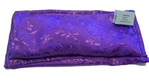 Lavender Flax Seed Eye Pillow with Satin Cover - Microwave & Freeze