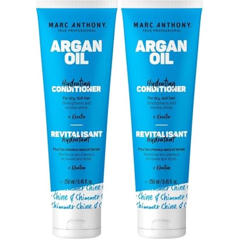 Marc Anthony Nourishing Argan Oil of Morocco Extra Hydrating Conditioner, 8.40 Ounce Tube, Sulfate-Free Keratin Conditioner (00024) (Pack of 2)
