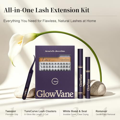 TrueCurve Wispy Lash Clusters Kit with Bond, Seal & Remover