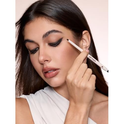 SHEGLAM Gel Glide Eyeliner Pencil Creamy Waterproof Smudgeproof Longwearing Eyeliner-Black (Pack of 2)