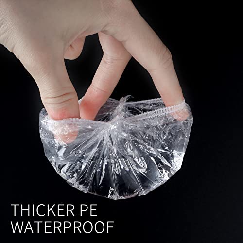 200-Pack Disposable Waterproof Ear Covers for Shower & Hair Care