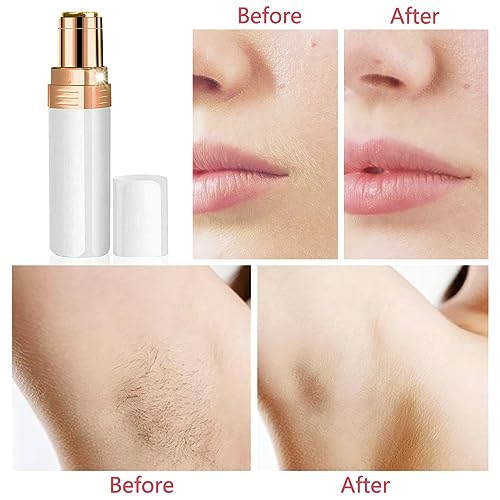Facial Hair Removal for Women, Upper Lip Face Shaver Electric Facial Hair Remover Device for Women Ladies Hair Remover for Face Hair Fuzz Chin Mustaches