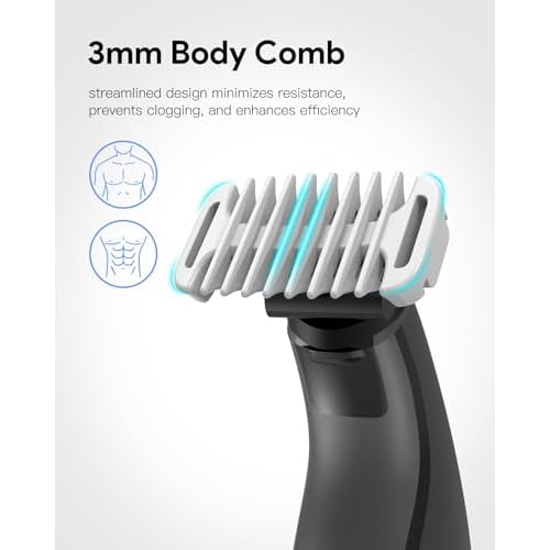 Guard Combs Kit 6PC with 0/3mm Body Comb, 1/2/3/5mm Bi-Directional Guide for O Blade QP2724 QP2834 QP2520/30 QP2620/30 and Pro Series, Electric Shaver Attachments Oblade Accessories