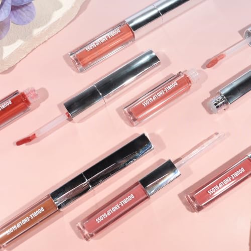 2-in-1 Matte Liquid Lipstick & Clear Lip Gloss 24H Waterproof