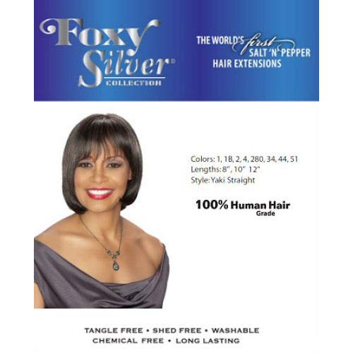 FOXY SALON WEAVE - STRAIGHT12 (Foxy Silver - Weave) - Human Hair Weave in 51