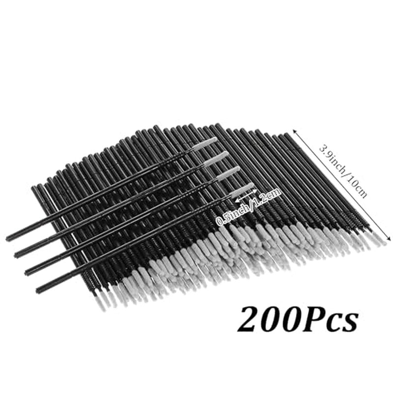 200 PCS Micro Applicator Brushes for Eyelash & Makeup