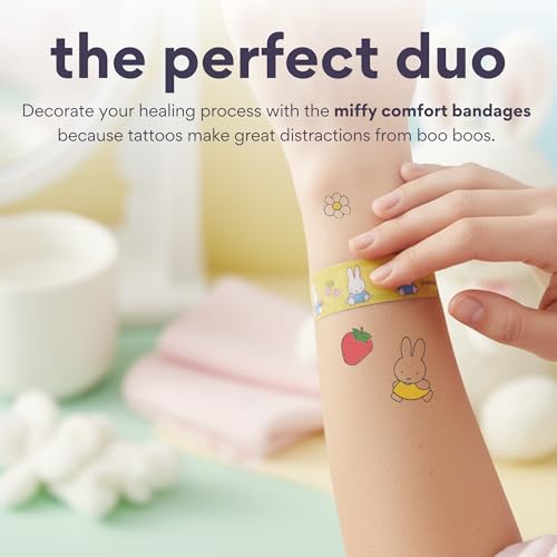 Miffy & Friends Temporary Tattoos – 20+ Designs, Vegan Ink
