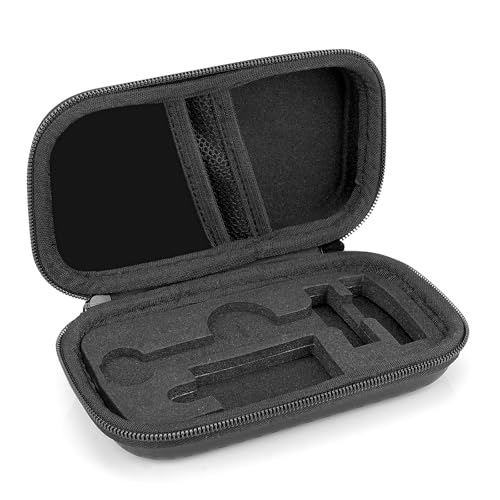 Linkidea Hard Shell Travel Case with Shaving Kit Storage for Short/Long Handled Razor Blades and Attachments - Compatible with Double Edge Safety Razors