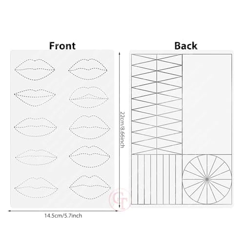 Microblading Practice Skin Pad - 5 Pack Double-Sided Eyebrow