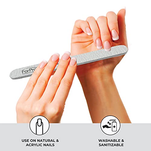 Double-Sided Manicure Nail Files, 100/180 Grit, 50-Count