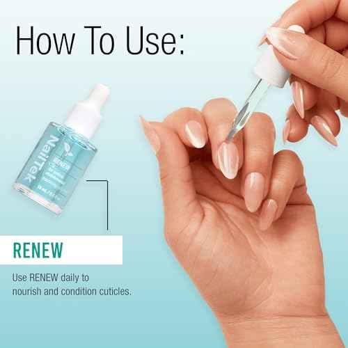 Nail Tek Renew Cuticle Oil ? Nourishing & Hydrating Cuticle Treatment, Moisturizing Nail Care, Softens Dry Cracked Cuticles, Promotes Healthy Nails Growth, 0.5 fl oz