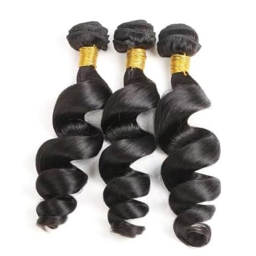 26 Inch Loose Deep Wave Human Hair Bundles - 3 Pack Brazilian Virgin Hair