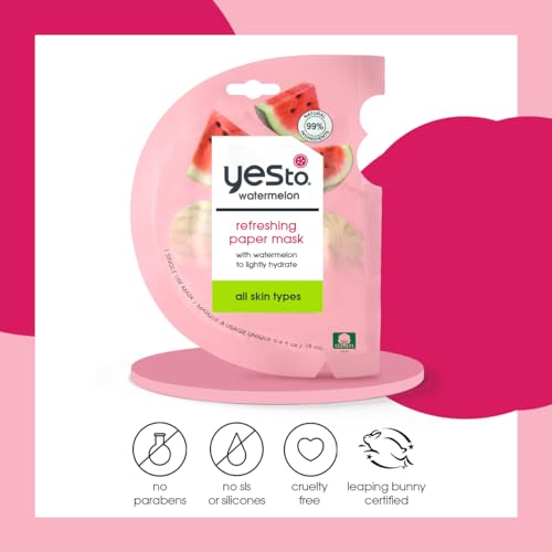 Yes To Super Fresh Paper Mask, Watermelon, 3 Count