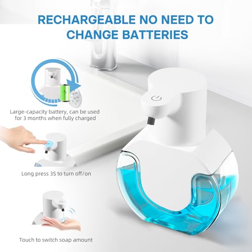 VZZNN 2 Pack Touchless Automatic Soap Dispenser 420ML