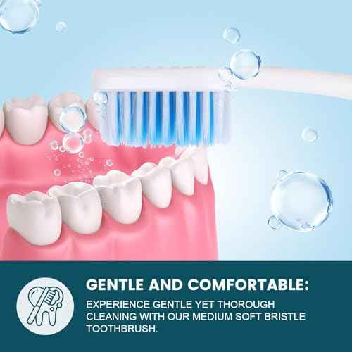 Navona 50 PCS Individually Wrapped Bulk Toothbrush Pack, Disposable Toothbrush, Toothbrushes Bulk for Adults, Kids Toothbrushes, Soft Bristle, Ergonomics Handle, Perfect for Travel, Hotel, Donation