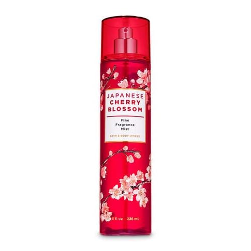 Bath and Body Works - Japanese Cherry Blossom - Moisturizing Body Wash, Fine Fragrance Mist and Ultra Shea Body Cream - 3 pc - Gift Set (2020))