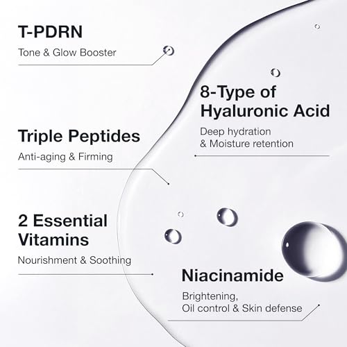 PDRN Teedle Shot 100, Spicule Microneedling Serum, Minimizing Pores & Fine Lines, Peptide Collagen Glow Skin, Rejuvenation, Exfoliation, Daily Care, Korean Skincare, 1.69Fl Oz (50ml)