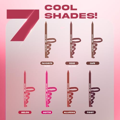 L.A. COLORS Gel Lipliner Alluring CP680 - Pack of 3