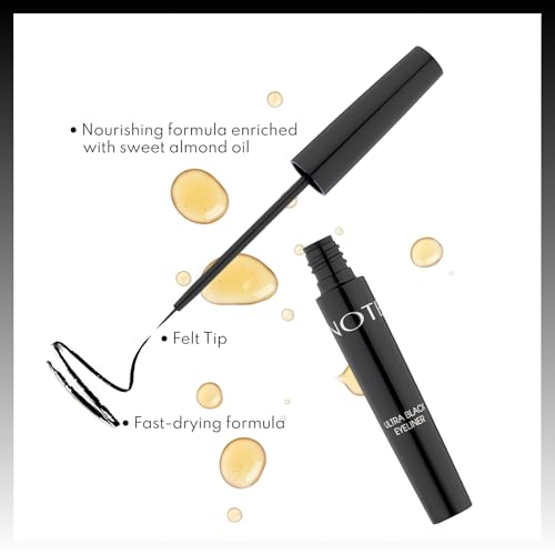 NOTE Ultra Black Liquid Eyeliner - Thin Brush Tip