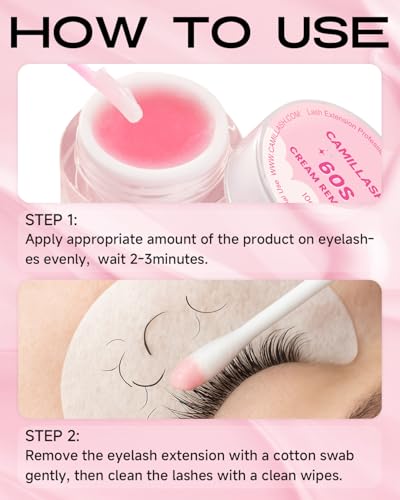 Lash Remover for Eyelash Extensions – 10g Cream
