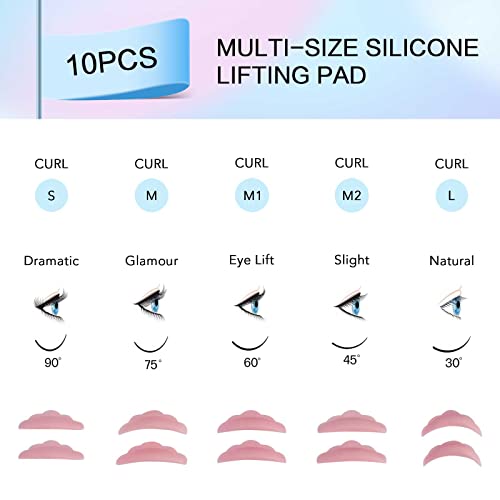 PERMANIA Lash Lift Kit, Lash Perm Kit, Fast Eyelash Lifting 5 Minutes DIY at Home with Strong Glue Disposable Sachet Lash Lifting Kit Last 6 Weeks (15pcs£©