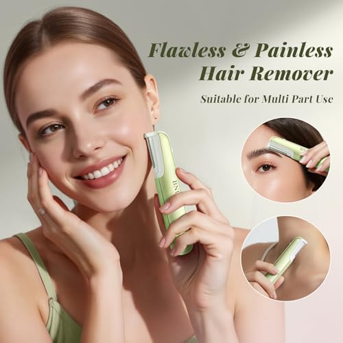 BNU Dermaplaning Tool for Women - Electric Face Razor with 10 Blades