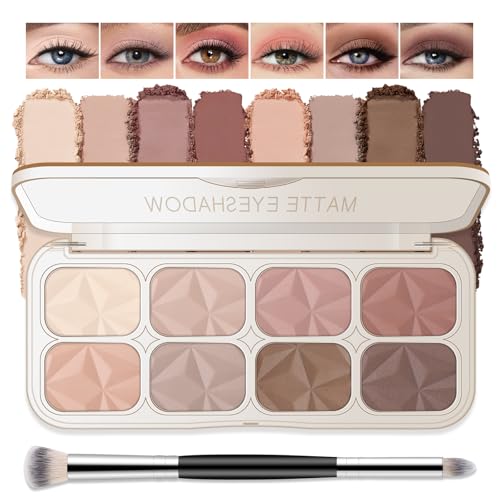 Noerrors Rose Matte Eyeshadow Palette - Neutral Nude Pastel Colors for All Ages