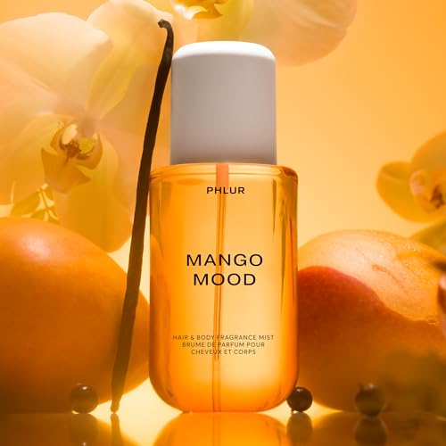 PHLUR Mango Mood Body Mist - Tropical Hair & Body Spray 8 Fl Oz