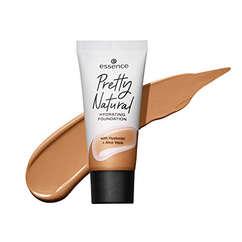 essence cosmetics Pretty Natural hydrating foundation 24h long lasting makeup 30ml (120 Cool Sand)