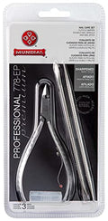 Mundial Professional Stainless Steel Cuticle Nipper 3-Piece Manicure Set