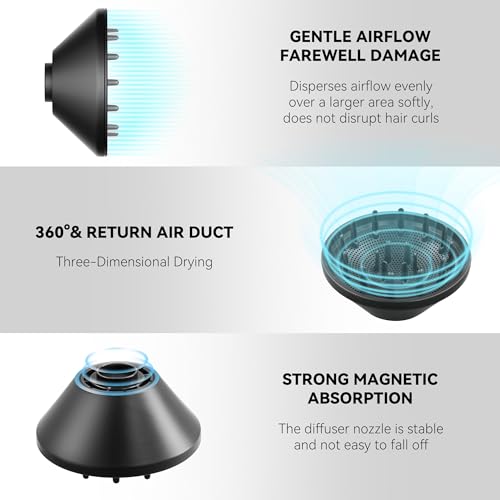 Professional Ionic Hair Dryer with 200M Negative Ions