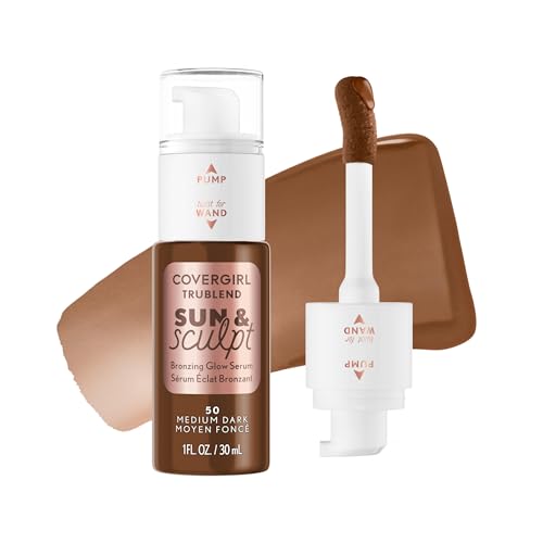 COVERGIRL TruBlend Sun & Sculpt Bronzing Glow Serum 50 Medium Dark