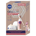 NIVEA Cellular Expert Lift Anti-Age Day Cream & 3-Zone Lifting Serum Duo ? Pure Bakuchiol + Micro & Macro Hyaluronic Acid for Facial Contours, Firmness & Reduced Wrinkles (50 ml + 30 ml)