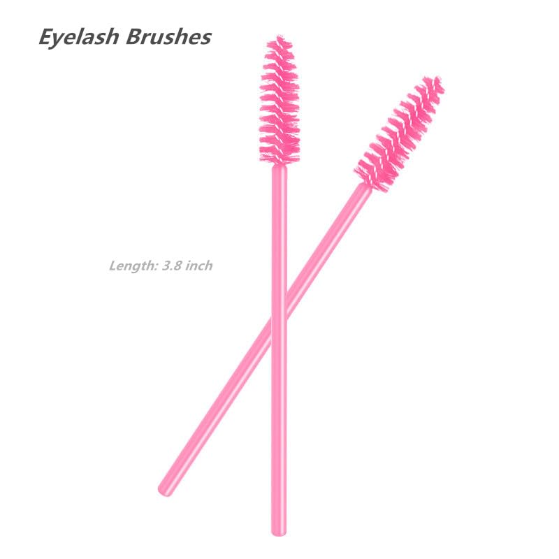 KLDKUST Stainless Steel Eyelash Extension Tweezers Straight and Curved Tip Eyelash Tweezers for Eyelash Extension Applications with Eyelash Brush (4PCS)