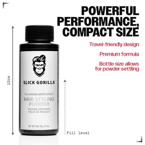 Slick Gorilla Hair Styling Powder for Men 0.70oz