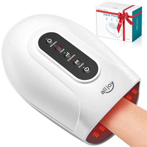 ALLJOY Cordless Hand Massager with Heat & Kneading