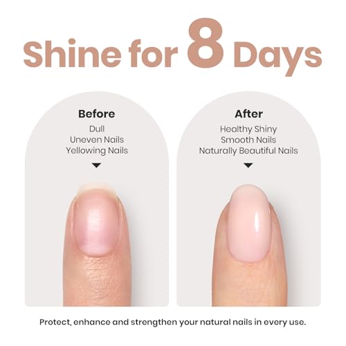 Beetles Incognito Nail Strengthener & Growth Concealer - Pink White Gel Polish - 2-in-1 Nail Care