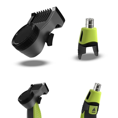 14-in-1 Adjustable Guards and Nose Trimmer Replacement Blade for One Shaver Blades QP series, Safe and Efficient Nose & Facial Detail Trimming