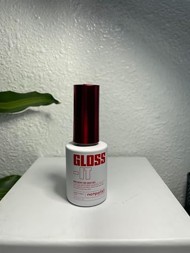 Notpolish Gloss-It No-Wipe Gel Top Coat - High Shine Clear Polish, 0.5 oz