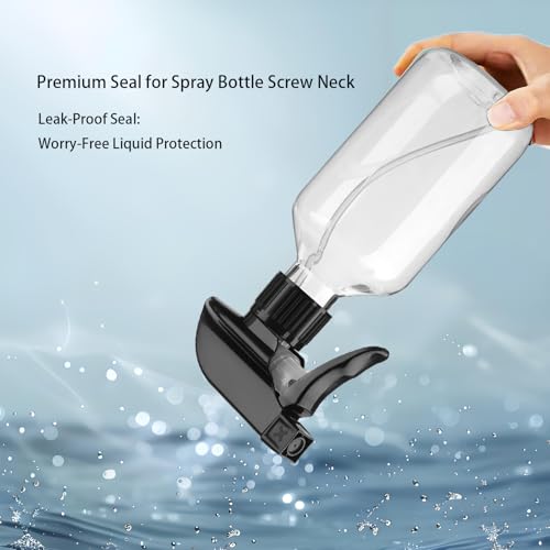 2 Pack Leakproof Spray Bottles 300ml - Dual Mist/Jet Nozzle