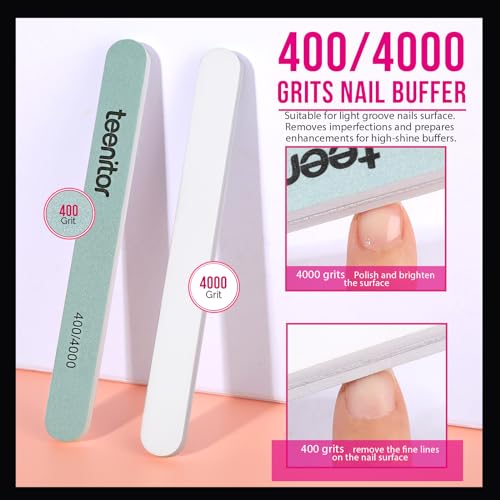Gel Nail Remover Kit with Clips, Files & 115 Cotton Pads