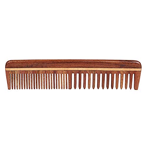 SVATV Handcrafted Rosewood Comb for Detangling Hair Comb For Thick, Curly And Wavy Hair, Non-Static and Eco-friendly Made in India (S-78A)