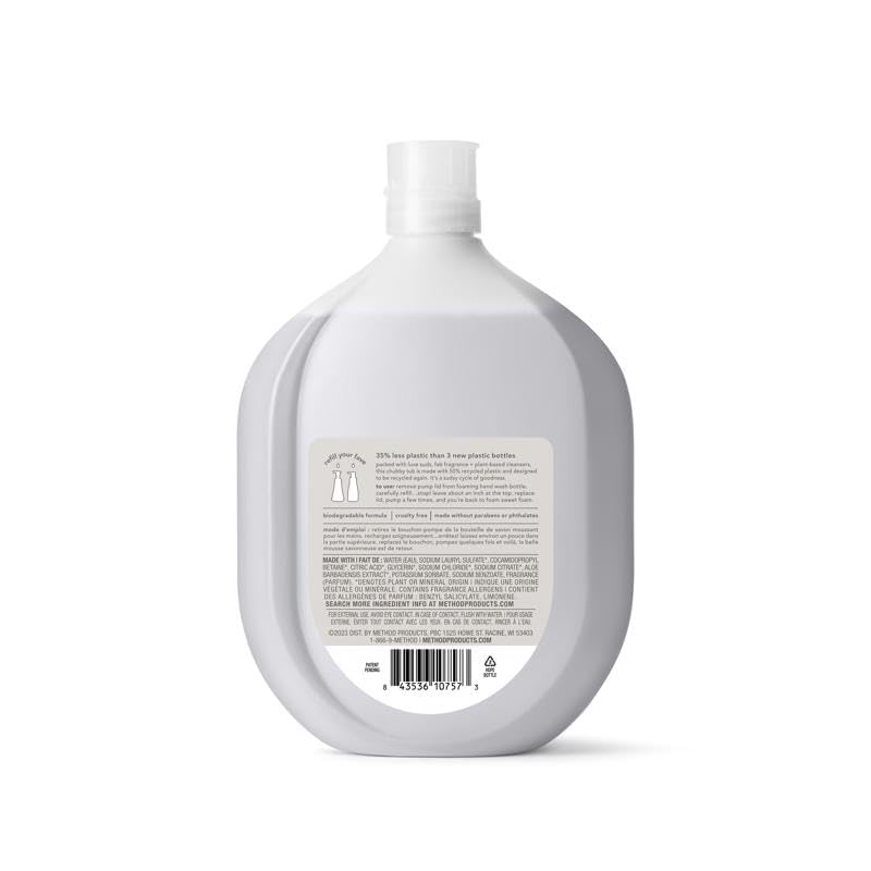 Method Foaming Hand Soap Refill, Violet + Lavender, Biodegradable Formula, 28 Fl Oz (Pack of 1)