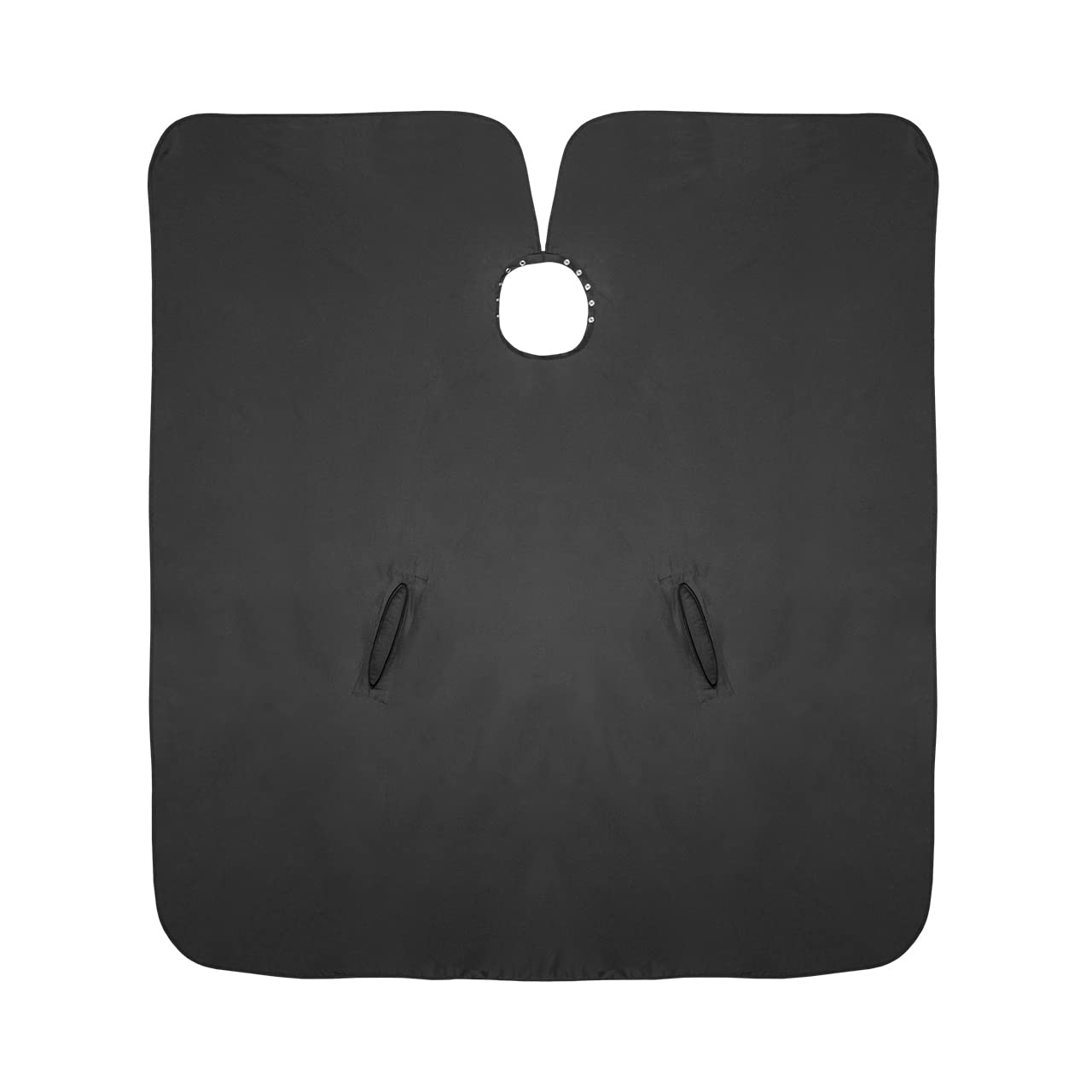 Cricket Hand Talker Salon Barber Cape – Haircutting Cape with Hand Openings for Client Mobility, Water-Resistant – Capes for Hair Stylists & Professionals – 54" x 62", Black