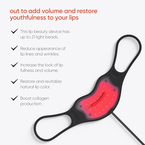 Red Light Therapy Lip Plumper Device | LED Lip Enhancement