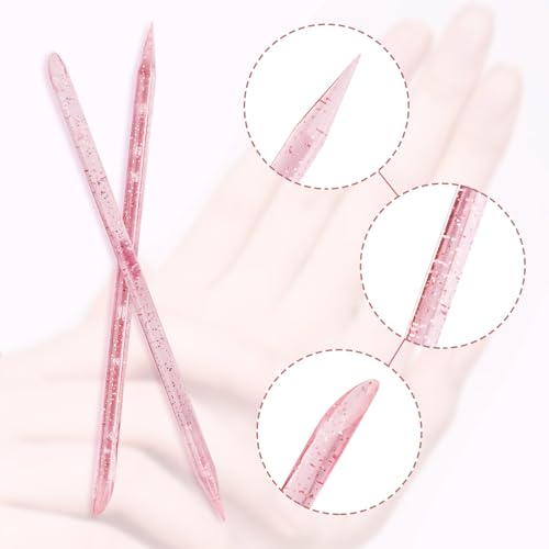 Disposable Nail Cuticle Sticks 100-Pack Double Sided Manicure & Pedicure Tools