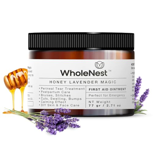 Honey Lavender Perineal Balm | Multi-Purpose Natural Healing Balm | Ideal for Postpartum, Kitchen Burns, Ingrown Toenails & After-Birth Recovery | Gentle Botanical Family Care ? 2.71 oz