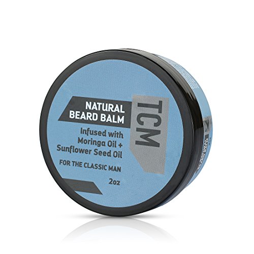 TCM Natural Beard Balm, Smooth, Soften, Shape with Shea Butter and Argan Oil, Moisturizing Lightweight Non-Greasy Shine for All Beard Types, 2 oz