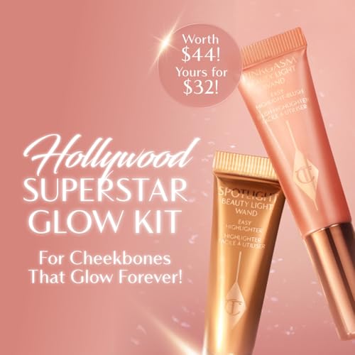 Charlotte Tilbury Beauty Light Wand Liquid Highlighter Makeup - Soft-Focus Highlighter & Blush for Cheeks - Pearlescent, Weightless Radiant Finish
