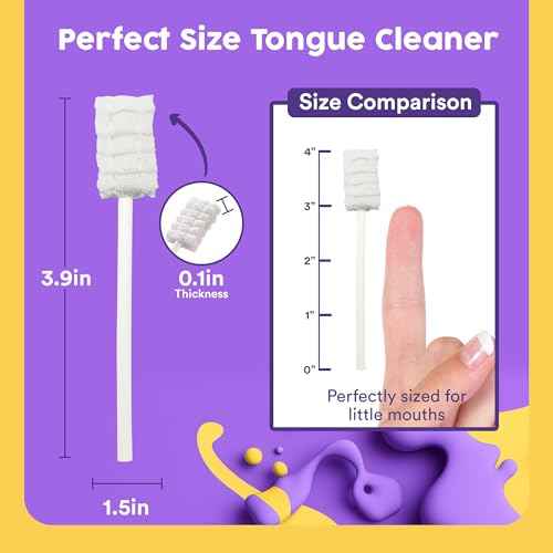 Trueocity Baby Tongue Cleaner Newborn ? Soft Oral Cleaner for Infants, Gum & Mouth Cleaning for 0-3 Month Babies, Easy to Use and Safe for Daily Hygiene ? Best Value Pack of 55 Units